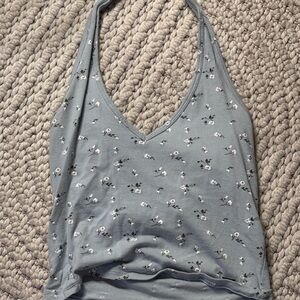 Hollister Blue Floral Top
